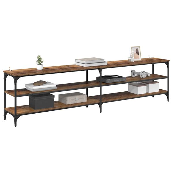 vidaXL TV skrinka Star&eacute; drevo 200 x 30 x 50 cm