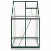 vidaXL Skleník so základovým rámom zelený 169x114x202 cm hliník