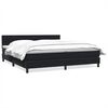 vidaXL Box Spring Posteľ s matracom Čierna 200x210 cm Zamat