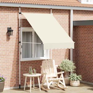vidaXL Ručne zaťahovacia mark&iacute;za 150 cm kr&eacute;mov&aacute;