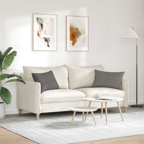 vidaXL Vankúše na pohovku 2 pcs Svetlosivá 60 x 40 cm