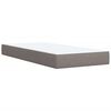 vidaXL Posteľn&yacute; r&aacute;m boxspring s matracom sivohned&yacute; 90x190 cm l&aacute;tka