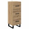 vidaXL Highboard Remeseln&yacute; dub 34,5 x 34 x 180 cm Kompozitn&eacute; drevo