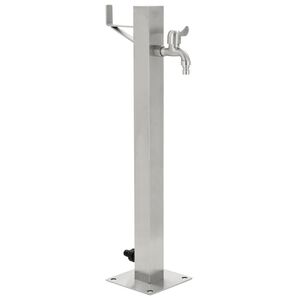 vidaXL Z&aacute;hradn&yacute; stĺpik na vodu, nehrdzavej&uacute;ca oceľ, &scaron;tvorcov&yacute; 65 cm