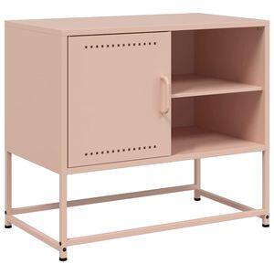 vidaXL TV skrinka ružov&aacute; 68x39x60,5 cm oceľ