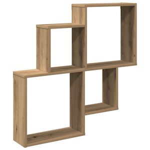 vidaXL N&aacute;stenn&aacute; polička Artisan Dub 80x15x78,5 cm Kon&scaron;trukčn&eacute; drevo