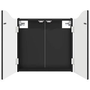 vidaXL Skriňa na terč Čierna 56 x 12 x 63 cm Kompozitn&eacute; drevo