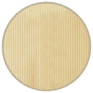 vidaXL Okr&uacute;hly koberec svetl&yacute; pr&iacute;rodn&yacute; 60 cm bambus