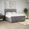 vidaXL Posteľn&yacute; r&aacute;m boxspring s matracom sivohned 180x200 cm l&aacute;tka