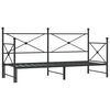 vidaXL V&aacute;ľanda s kolieskom bez matraca Čierna 90x200 cm Oceľ