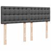 vidaXL Boxspring posteľ s matracom tmavosiv&aacute; 160x200 cm l&aacute;tka