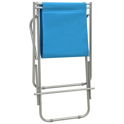 vidaXL Hojdacie stoličky 2 ks oceľové modré