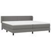 vidaXL Boxspring posteľ s matracom tmavosiv&aacute; 200x200 cm l&aacute;tka