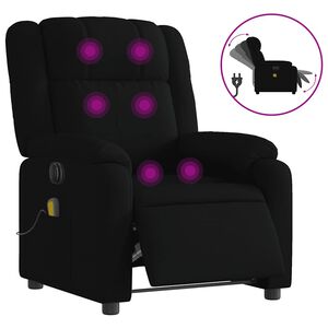 vidaXL Elektrick&eacute; mas&aacute;žne kreslo čierne l&aacute;tka