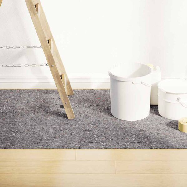 vidaXL Protišmykové maliarske rúna 2 ks 25 m 280 g/m² Šedá