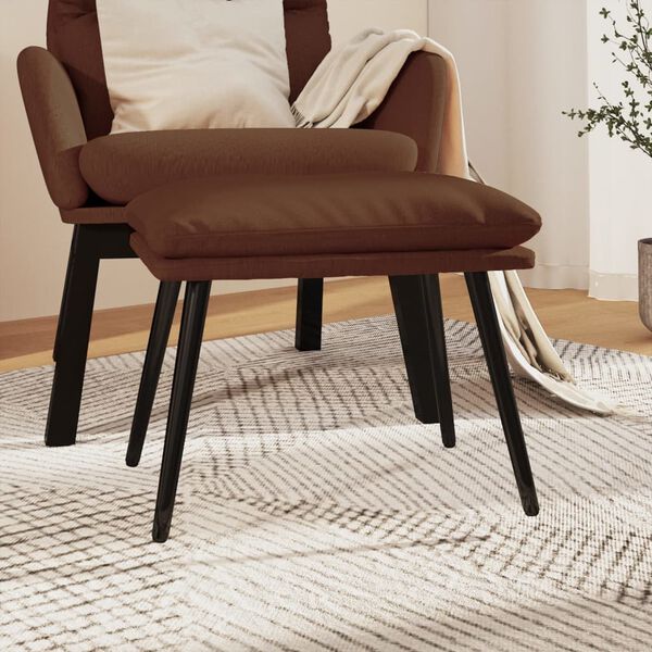 vidaXL Podnožka hned&aacute; 45x30x35 cm l&aacute;tka z mikrovl&aacute;kna