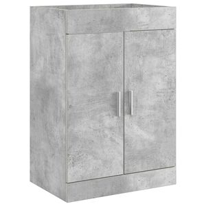 vidaXL Skriňa pod um&yacute;vadlo do k&uacute;peľne Bet&oacute;novo siv&aacute; 56 x 37,5 x 81 cm