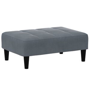 vidaXL Podnožka tmavosiv&aacute; 77x55x31 cm zamat