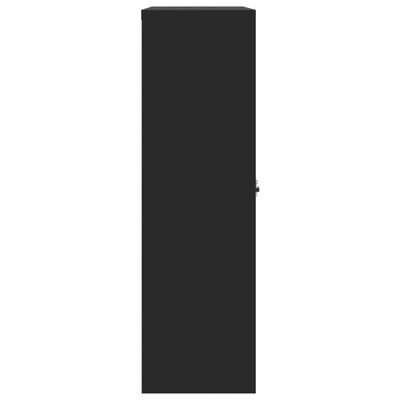 vidaXL Kartotéka čierna 90x40x140 cm oceľová