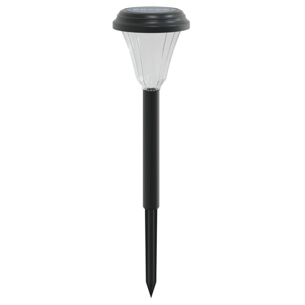 vidaXL Sol&aacute;rne osvetlenie chodn&iacute;ka so zemn&yacute;mi hrotmi 12 ks biele