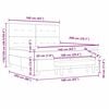 vidaXL Posteľ s pružinov&yacute;m r&aacute;mom s matracmi Modr&aacute; 160 x 200 cm l&aacute;tka