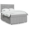 vidaXL Boxspring posteľ s matracom bledosiv&aacute; 140x200 cm l&aacute;tka
