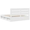 vidaXL R&aacute;m postele Biela 180 x 200 cm Mas&iacute;vne borovicov&eacute; drevo