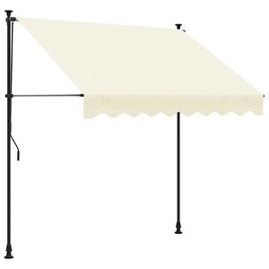 vidaXL Zaťahovacia mark&iacute;za kr&eacute;mov&aacute; 250x150 cm l&aacute;tka a oceľ