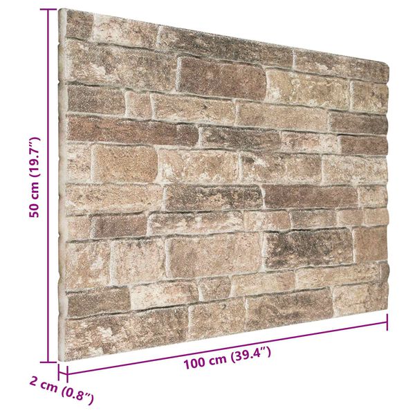 vidaXL N&aacute;stenn&eacute; panely 10 pcs Viacfarebn&yacute; 100 x 50 cm EPS pena