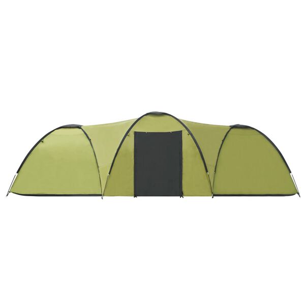 vidaXL Kempingový iglu stan 650x240x190 cm pre 8 osôb, zelený