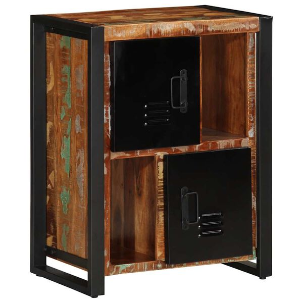 VidaXL Príborník Viacfarebný 55x35x70 cm Rekultivované masívne drevo