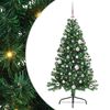 vidaXL Umel&yacute; predsvieten&yacute; vianočn&yacute; stromček Zelen&aacute; 150 cm PVC