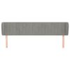 vidaXL Čelo postele so záhybmi bledosivé 203x23x78/88 cm zamat
