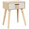 vidaXL Nočn&yacute; stol&iacute;k so z&aacute;suvkou 44x30x58,5 cm mas&iacute;vne borovicov&eacute; drevo