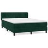 vidaXL Posteľn&yacute; r&aacute;m boxsping s matracom tmavozelen&yacute; 140x190 cm zamat