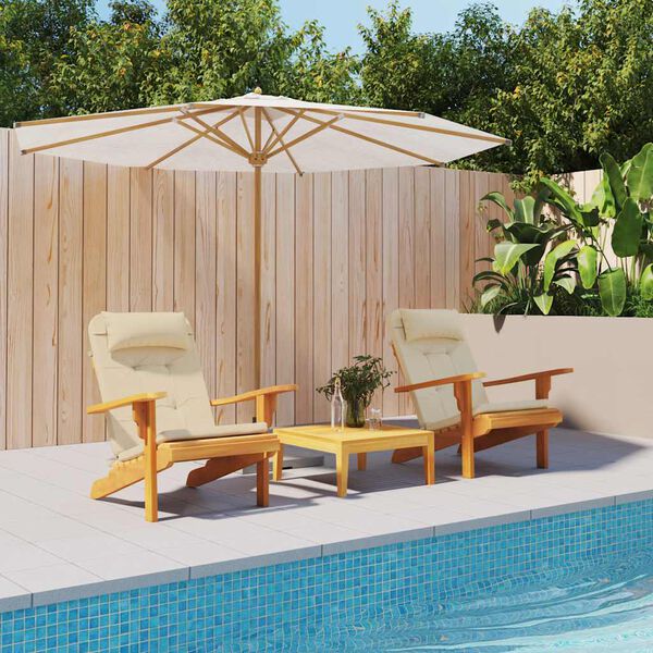 vidaXL Podušky na stoličky Adirondack 2 ks béžové oxfordská látka