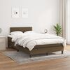 vidaXL Boxspring posteľ s matracom tmavohned&aacute; 120x200 cm l&aacute;tka