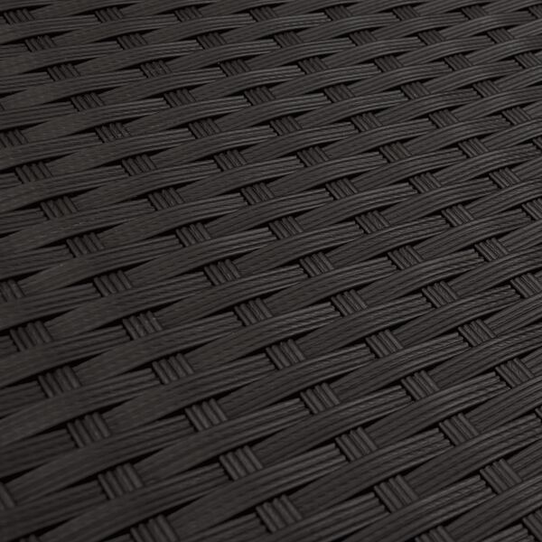 vidaXL 9-dielna záhradná jedálenská sada s vankúšmi čierna polyratan