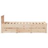 vidaXL Posteľ bez matraca s čelom 100x200 cm borovicov&yacute; mas&iacute;v