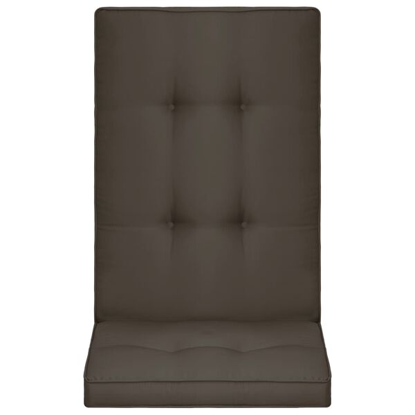 vidaXL Podložky na z&aacute;hradn&eacute; stoličky 4 ks, antracitov&eacute; 120x50x5 cm