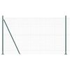 vidaXL Plot s stĺpmi Zelená 1.6 x 10 m Oceľ
