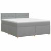 vidaXL Posteľ boxspring s matracom Svetlosiv&aacute; 140 x 200 cm L&aacute;tka