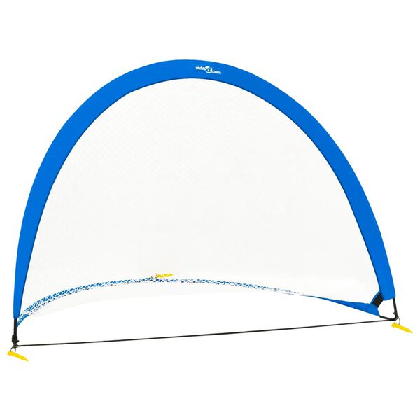 vidaXL Detsk&eacute; futbalov&eacute; br&aacute;nky 2 ks s &uacute;ložn&yacute;m vakom 183x117,5x120,5 cm