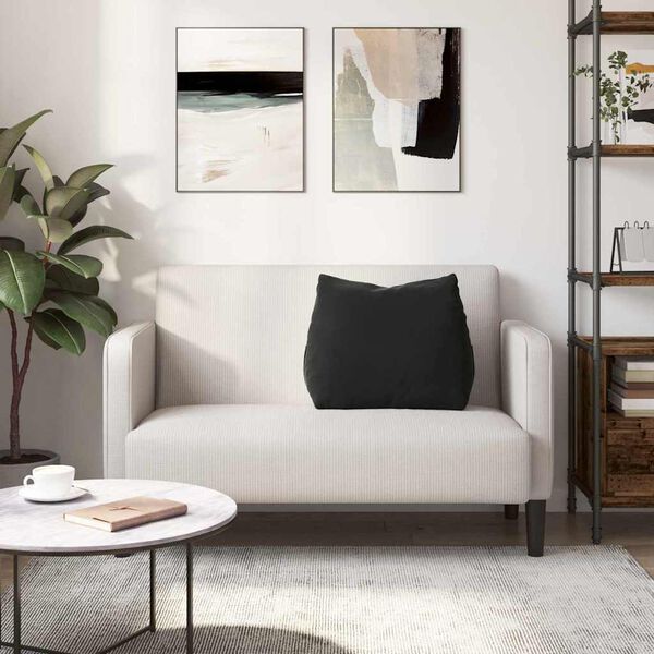 vidaXL Podu&scaron;ka na chrb&aacute;t Čierna 60 x 20 x 50 cm Kord&uacute;rov&aacute; tkanina