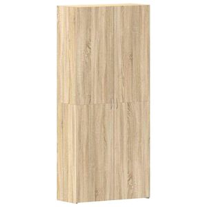 vidaXL Skriňa na top&aacute;nky 80 x 35.5 x 180 cm Kompozitn&eacute; drevo Hned&aacute;
