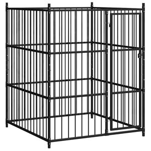 vidaXL Vonkaj&scaron;ia voli&eacute;ra pre psy 150x150x185 cm