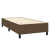 vidaXL Boxspring posteľ s matracom tmavohned&aacute; 90x190 cm l&aacute;tka