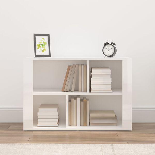 vidaXL Komoda vysok&yacute; lesk biela 80x30x54 cm spracovan&eacute; drevo