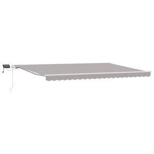 vidaXL Sklopn&aacute; mark&iacute;za Svetlosiv&aacute; 500 &times; 300 cm Tkanina a hlin&iacute;k