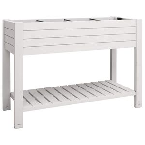vidaXL Z&aacute;hradn&yacute; vyv&yacute;&scaron;en&yacute; z&aacute;hon biely 110x45x79 cm polypropyl&eacute;n
